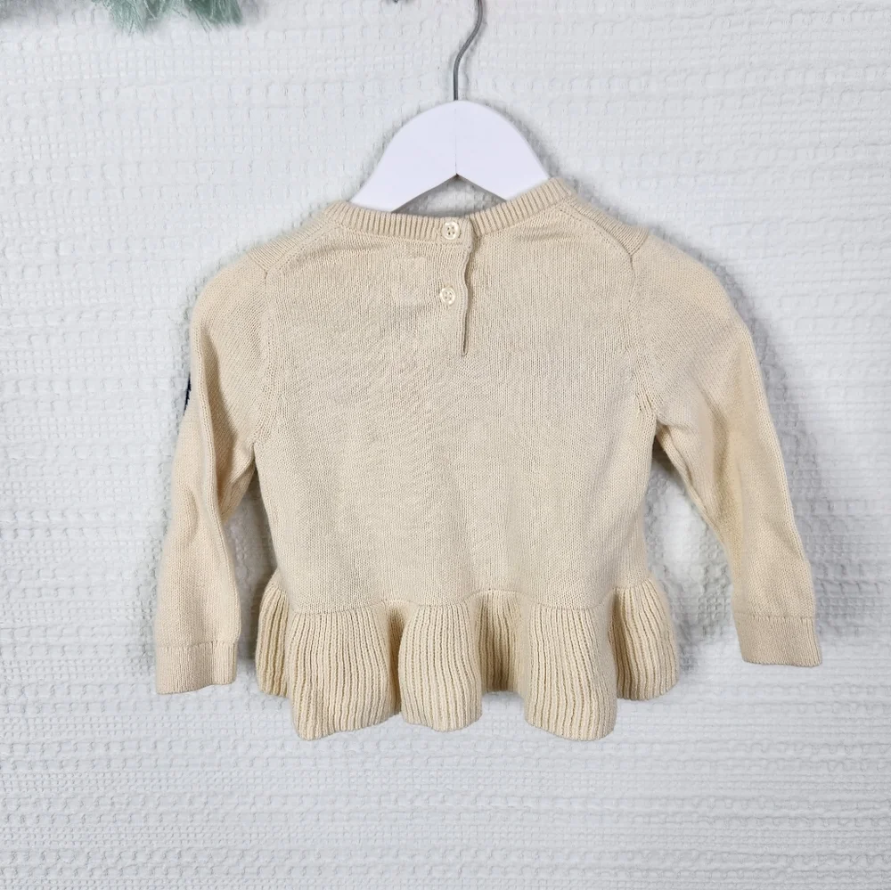 Gap Valentine's Heart Peplum Sweater